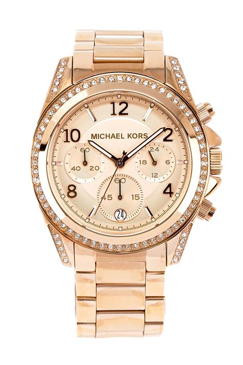 michael kors big face rose gold watch|Michael Kors mk5263 rose gold.